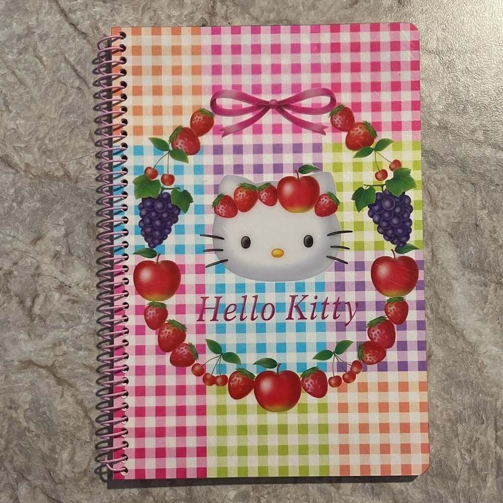 RARE Hello Kitty Notebook Japan tropical fruit 2002